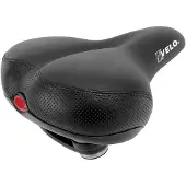 Velo Safety, Fahrradsattel, Stadt, Unisex, Schwarz, Einfarbig, Schaum