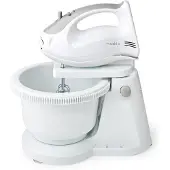 Nedis KAHM110CWT Handmixer 200 W 5 Geschwindigkeitsstufen Turbo Grau Weiß
