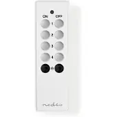 Nedis RFRC410WT, Universal, RF Wireless, Drucktasten, Schwarz, Weiß