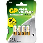 GP 10023 AC4 Hoog Voltage Alkaline-Knopfzellenbatterien 23 a (MS21/MN21), 4 Stk.