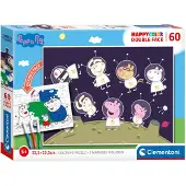 Clementoni Peppa Pig Happy Color Double Face, 60 Stück(e), Cartoons, 5 Jahr(e)