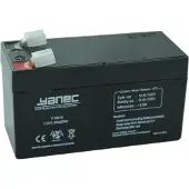 YANEC Blei-Akku 12V 1.3AH, wartungsfrei, für Alarmsysteme und USV-Systeme