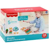 Fisher-Price - Holz-Musikinstrumente 5 Stück Kinderinstrumente Kinderspielzeug
