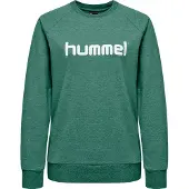 Hummel Sweatshirt Damen Cotton Logo