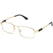 Police Herren VPLP17 RANGER 4 300 Rahmen von BRILLEN Metall Gold Quadratisch