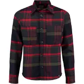 Key Largo Hemd "Zermatt" in Dunkelblau/ Rot - XXL