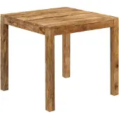 vidaXL Esstisch Massivholz Mango 82x80x76 cm