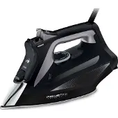 Rowenta Focus Excel DW5320D1, Trocken- & Dampfbügeleisen, Mikrodampf 400 HD Laser-Grundplatte, 190 g/min, Schwarz, Grau, 45 g/min, 0,3 l