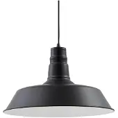 LINDBY Hängeleuchte Laylan, nickel/weiß, Ø 46 cm, Metall