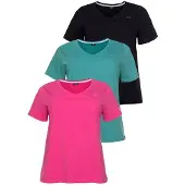 H.I.S. T-Shirt in schwarz, pink, türkis | Gr.: 48/50