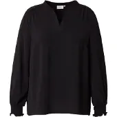 ONLY Shirtbluse "CARMETTA LIFE V-NECK TOP WVN NOOS" Kunstfaser, regular fit