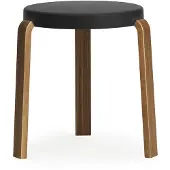 Normann Copenhagen Hahnhocker Walnuss/Schwarz
