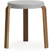 Normann Copenhagen Tap Stool Walnuss/Grau - , Holz, Holz