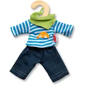 Heless Puppen-Set 3-teilig für Puppe von 20-25 cm blau/grün