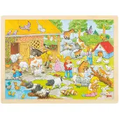 Goki Einlegepuzzle Streichelzoo