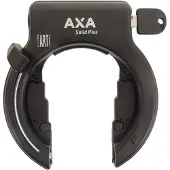 Axa Solid Ringslot - hoher Qualitätsrahmenschlitz, extra breites Öffnen, Kunst 2 Sterne, schwarz - 58 mm