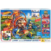 Hot Wheels GYL14 - Hot Wheels - Monster Trucks - Spielset, T-Rex Vulkanarena