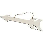 Gerkimex Holzpfeil mit Anhänger Sperrholz, 38 cm