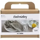 Adlibris Mini Craft Kit - Embroidery - Napkin (977648)