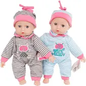 VAN MANEN Babypuppe weich 26cm 2fach sortiert,