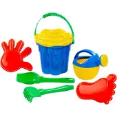 Cavallino Toys Classic Bucket Set Blue, 7dlg.
