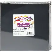 Colorations Leinwand schwarz Maluntergrund 20x20cm 3er-Set - kreatives Spielzeug
