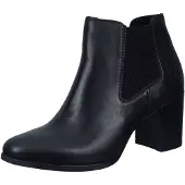 Rieker Echtleder Damen Stiefelette schwarz 50194-00, Damen:38 EU