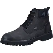 Rieker Winterstiefelette , Herren, Gr. 43, Warmfutter, grau (anthrazit), Lederimitat, used, Schuhe Winterstiefelette, Winterboots, Outdoorstiefelette mit TEX und Innenreißverschluss