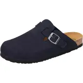 Brinkmann Nerpio Clogs Glattes Nubukleder, Gepolstertes Fußbett, Schuhe in der Weite verstellbar