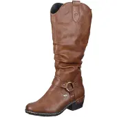 Rieker Damen Stiefel Blockabsatz Warmfutter Westernstiefel 93670, Größe:39 EU, Farbe:Braun