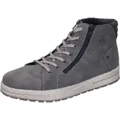 Rieker Herren High Sneaker Grau Kunstleder wasserfest warm Größe: 45