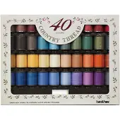 Brother - ETS40 Embroiderythread Set (40 Colours)