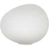 Foscarini Gregg Piccola Tischleuchte Weiß/Weiß Dimm. - , Gregg piccola, dimmbar, Weiß, für Wohnzimmer, Glas, Design