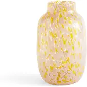 HAY - Splash Vase Rund Groß H30 cm (Rosa & Gelb)