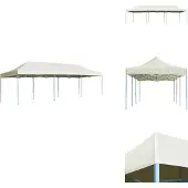 vidaXL Faltzelt Pop-Up Partyzelt 3 x 9 m Creme - Pavillons & Partyzelte