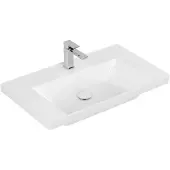 Villeroy & Boch Subway 3.0 Schrankwaschtisch 80 cm, mit 1 Hahnloch, ohne Überlauf