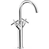 Tres 2 Griff Waschtischarmatur XL Mit Griff G3/8" flexible Anschlussschläuche, 28380301 28380301