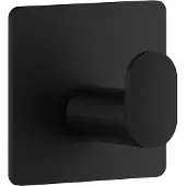 Smedbo Handtuchhaken - Schwarz - 4,8 x 4,8 cm - Edelstahl - selbstklebend