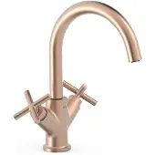 Tres 2 Griff Waschtischarmatur L Mit Griff G3/8" flexible Anschlussschläuche, 28320301OPM 28320301OPM