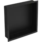 Plieger Inbox Inbouwnis - Met Flens - RVS - 30x30x7.5cm - Matzwart