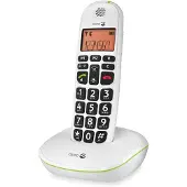 Doro Phone EASY 100W Strahlungsarmes Schnurlostelefon, Rufnummernanzeige, 10h Sprechzeit, 4 Tage Standby, Freisprechfunktion, DECT