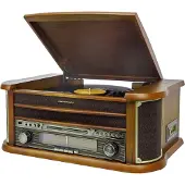 Soundmaster NR560, Holz, 33,45,78 RPM, FM, AM, CD, CD-R, CD-RW, 3,5 mm, 10 W