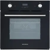Respekta Backofen autark Einbau Herd Grill Heißluft LED-Timer Ofen Schwarz