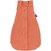 Träumeland Babyschlafsack TRÄUMELAND "Sommerschlafsack LIEBMICH Baumwollmusselin, in den Größen 60-110", Baby, Gr. L: 110cm, orange (aprikose), Bezug: 100% Baumwolle, Schlafsäcke Babyschlafsack