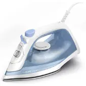 Philips 1000 series DST1030/20 Dampfbügeleisen, Dampfbügeleisen, Antihaft-Platte, 1,6 m, 90 g/min, Blau, Weiß, 20 g/min