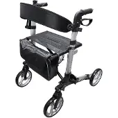 RIDDER Rollator, inkl. LED-Licht, mit Klingel, Stockhalter und Becherhalter
