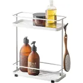 Yamazaki Bad Regal Tower Metall weiß klein platzsparend für Badezimmer