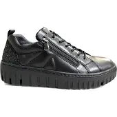 Waldlaufer Schnürhalbschuhe in schwarz, Gr. 4