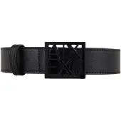 Armani Exchange für Damen. 9411300A87400020 Schwarzer Gürtel (70cm), Lässig, Synthetisch, Kunstleder