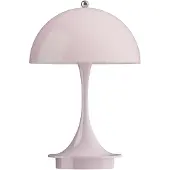 Louis Poulsen Panthella 160 tragbare Tischleuchte opal blassrosa